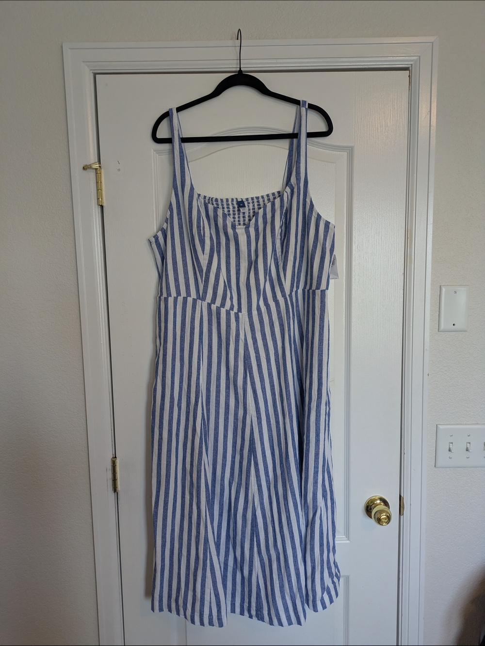 Old Navy Blue and White Striped Sundress